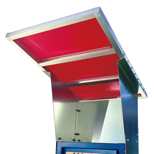 コンパクトルーフ 後付け可能精算機用テント | 駐車場看板のパーキング